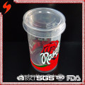 FDA Standard Transparent 300ml Freezed Ice cream Cup with Lid